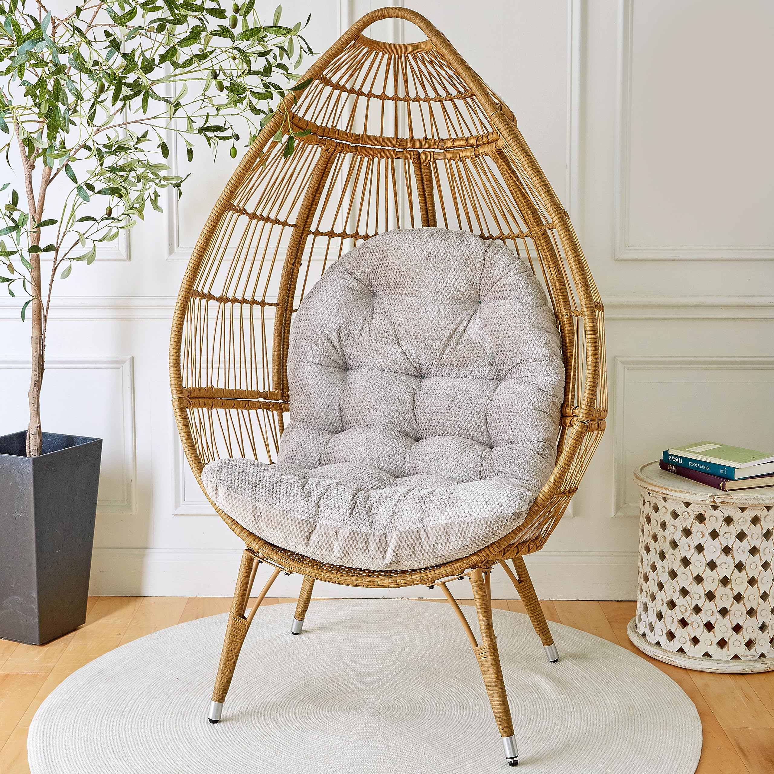 Sorra Home Indoor Egg Chair Cushion Set of 2 - 44