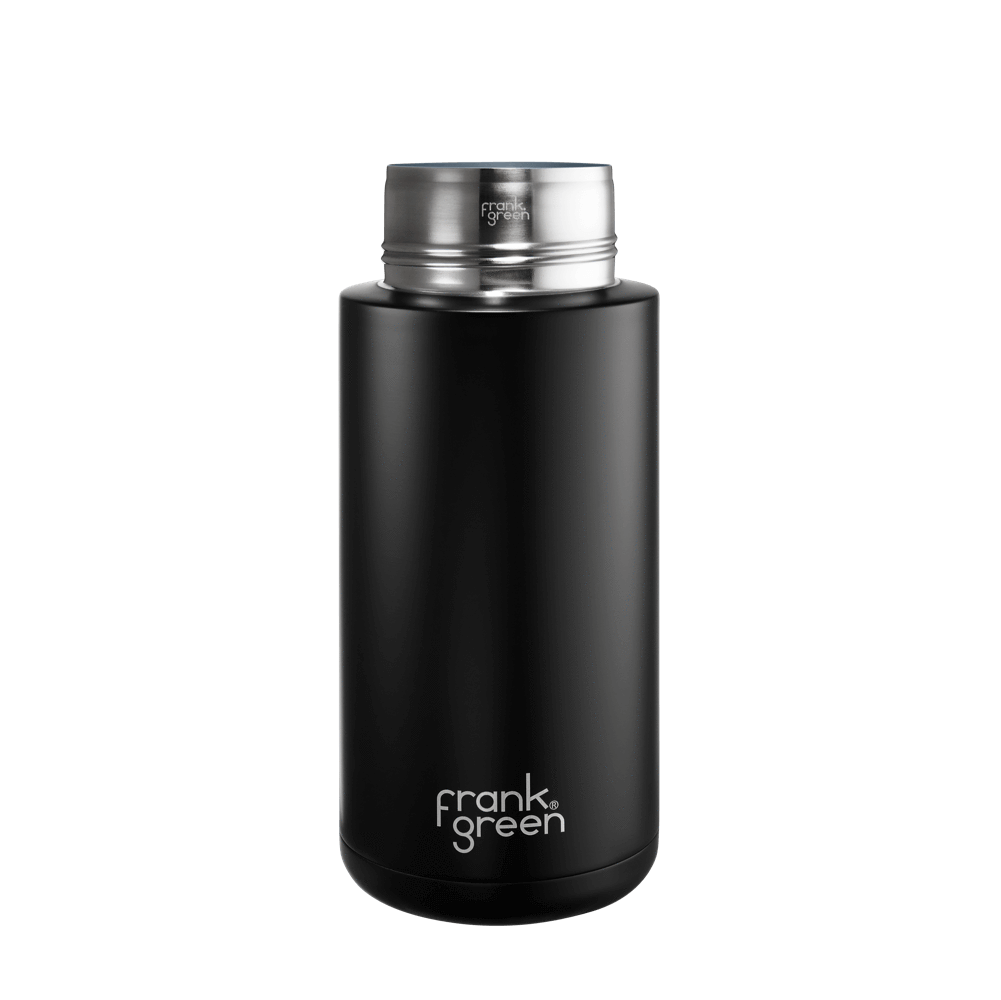 Eco-Friendly Ceramic Reusable Water Bottle - 34oz (1000ml) Leak-Proof & Insulated - Perfect for Gym, Hiking, Office & Travel