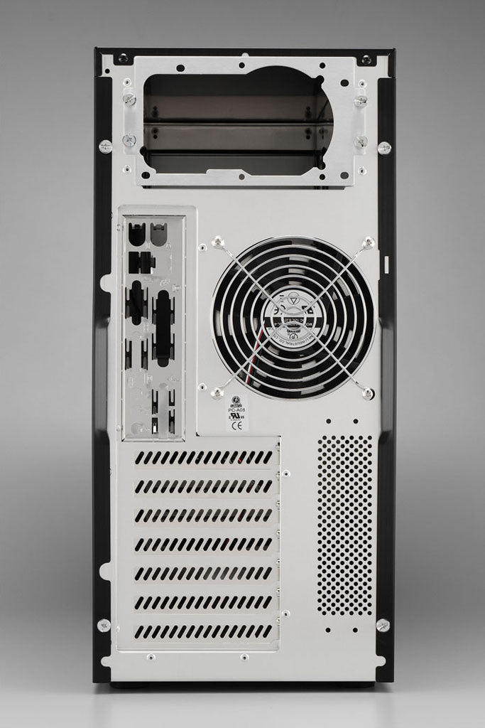 Lian Li PC-A09B Black Aluminum Mid Tower Computer Case - Compact ATX Gaming PC Case for High-Performance Builds & Home Office Setups