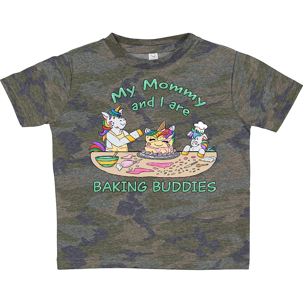 Inktastic My Mommy and I are Baking Buddies Toddler T-Shirt - Cute Mother & Child Matching Baking Outfit for Family Kitchen Activities