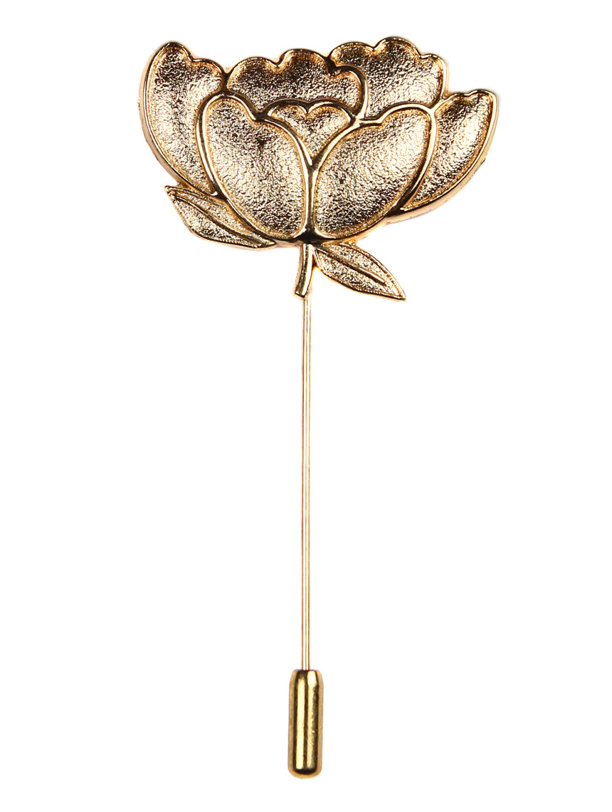 DÉCLIC Lotus Flower Lapel Pin - Elegant Gold Brooch for Women & Men | Perfect for Suits, Blazers, Dresses, Gifts & Special Occasions