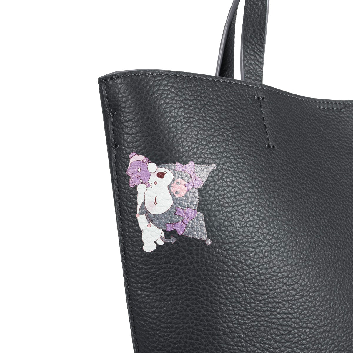 Samuel Ashley x Sanrio Characters Genuine Leather Tote Bag - Stylish Handbag for Women, Cute Kawaii Shopping Bag for Work, Travel & Daily Use