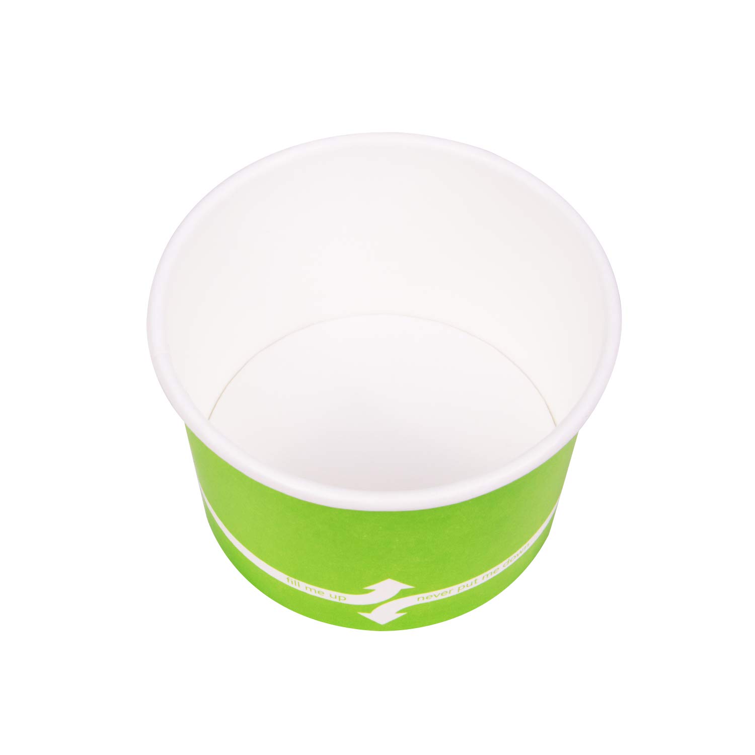 4oz Green Paper Food Containers for Hot/Cold Meals & Ice Cream