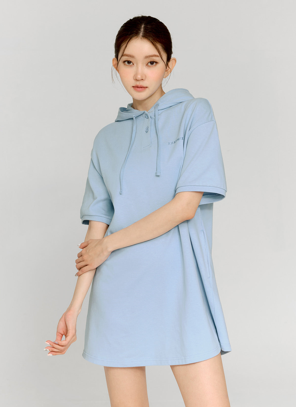 Cozy Two-Button Hoodie One Piece - Soft & Warm Unisex Jumpsuit for Lounge, Sleepwear & Casual Outfits