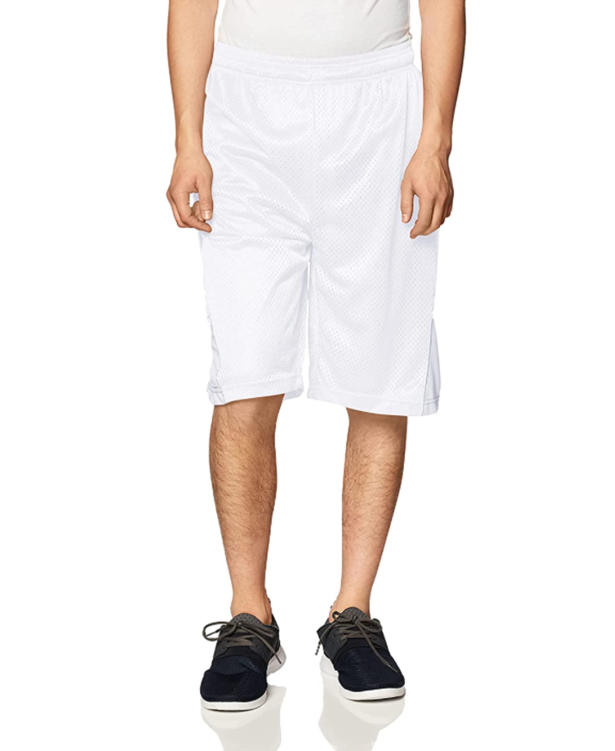 Southpole Men's Athletic Gym Shorts with Pockets - Lightweight Quick-Dry Breathable Mesh Workout Shorts for Running, Basketball & Training
