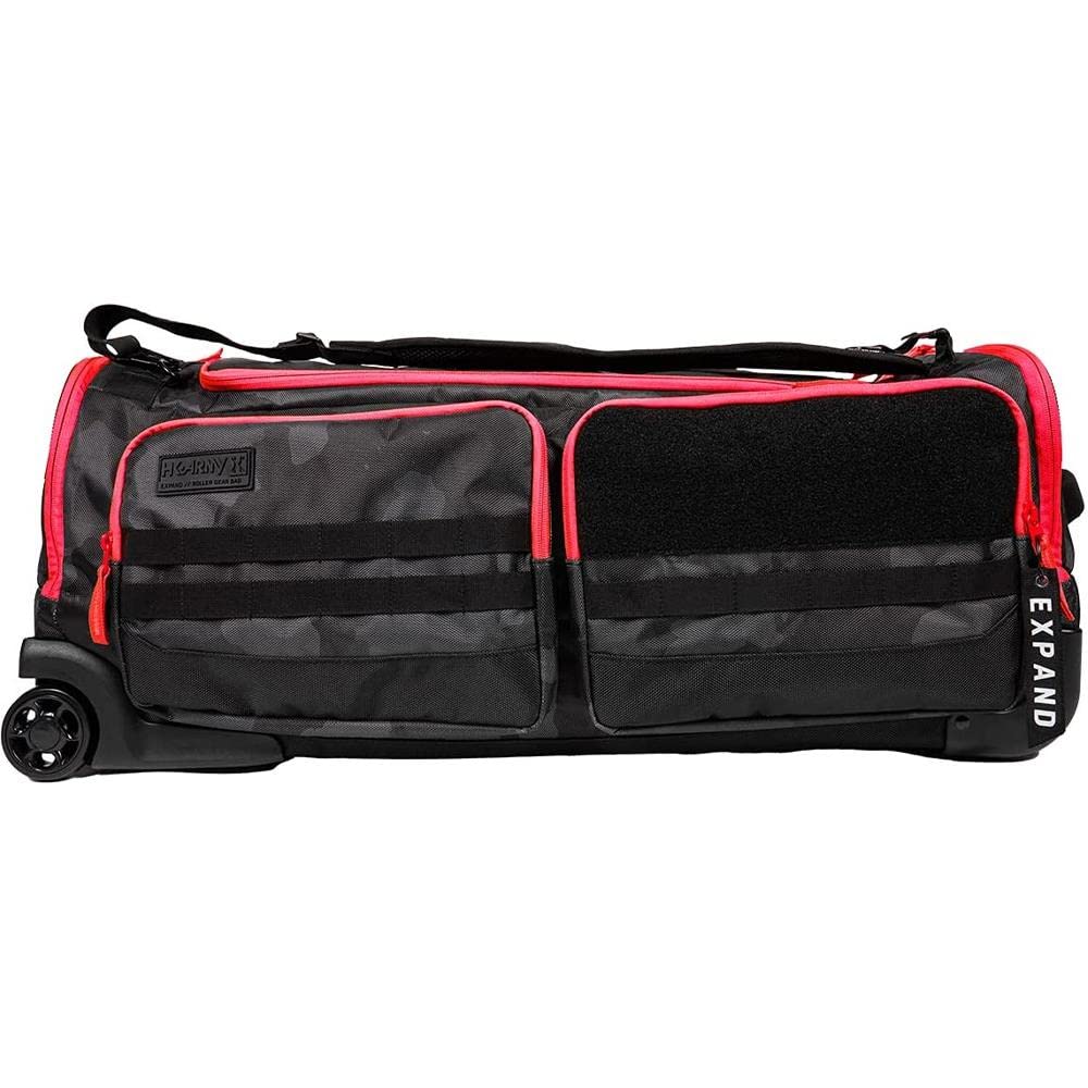 HK Army Paintball Expand 75L Roller Travel Gearbag - Shroud Red | Durable Paintball Equipment Bag for Tournaments & Practice | Perfect for Paintball Players & Sports Enthusiasts
