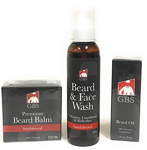 Premium Beard Grooming Kit - 3 Piece Set with Beard Wash, Nourishing Beard Oil & Conditioning Beard Balm for Men | Daily Grooming & Styling Essentials for Soft, Healthy Facial Hair