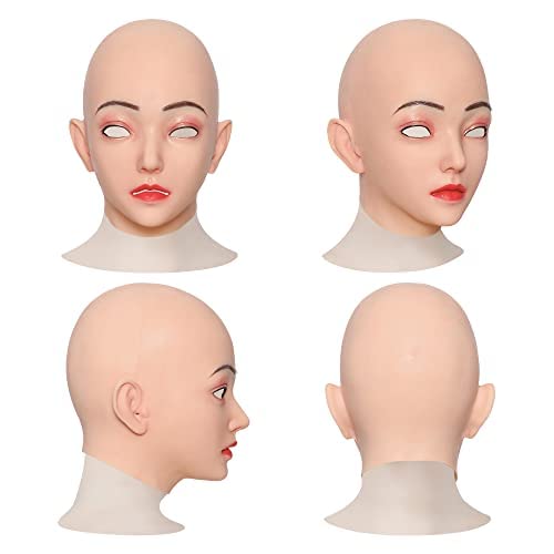 SUAISKR Emily Style Silicone Female Mask - Realistic Crossdresser MTF Transformation for Cosplay & Transgender Makeup - Perfect for Halloween, Drag Shows, and Gender Expression Events