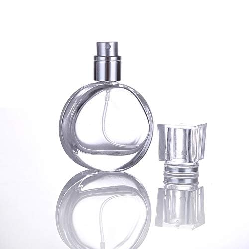 Premium 25ml Empty Clear Glass Perfume Bottles with Metal Pump - Refillable Travel Spray Bottles for DIY Perfume, Essential Oils, Rose Water | Perfect for Home Fragrance, Gift Packaging & On-the-Go Use