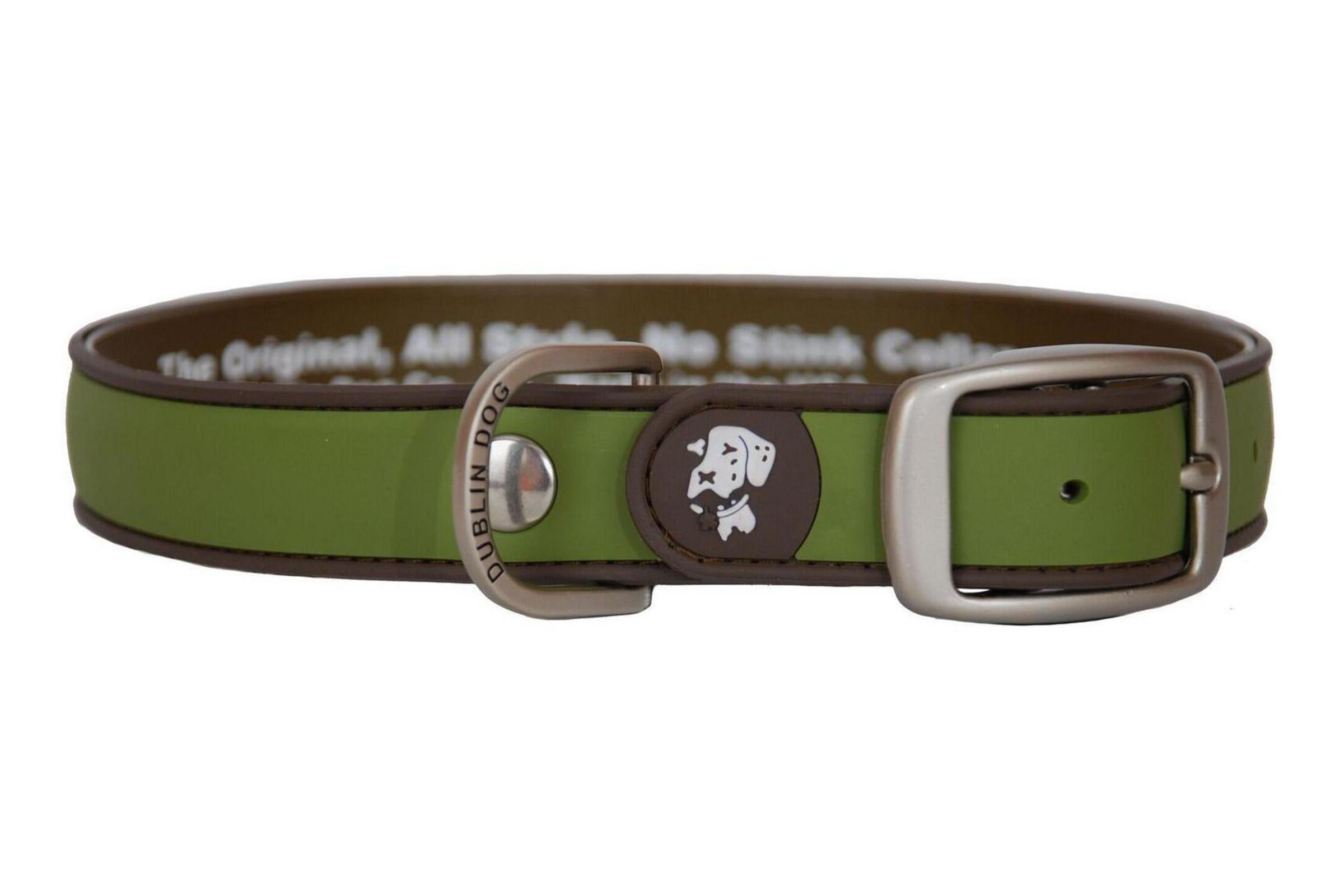 Simply Solid Green Dog Collar - Durable & Comfortable Pet Collar for Small, Medium & Large Dogs - Perfect for Walks, Training & Outdoor Adventures