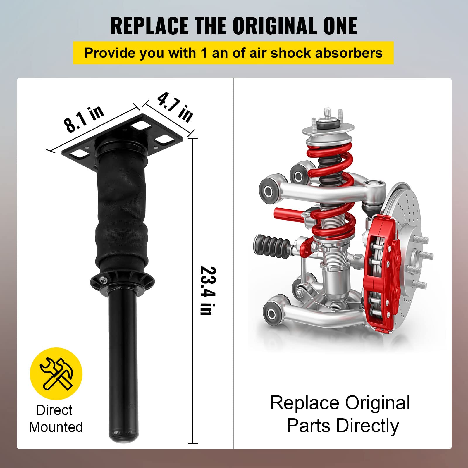 Heavy Duty Cab Shock Absorber for International Prostar 2008+ | Part# 3595977C96 3595977C95 | Air Ride Suspension Dampener to Reduce Driving Vibration (Single) | Smooth Ride for Long-Haul Trucking & Commercial Vehicles