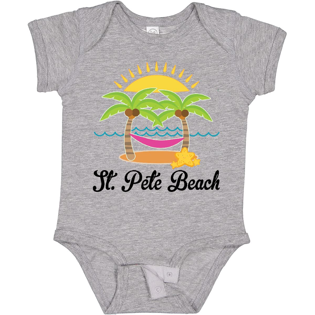 Inktastic St. Pete Beach Florida Vacation Baby Bodysuit - Cute Florida Travel Outfit for Infants & Toddlers - Perfect Beach Trip, Family Vacation & Holiday Gift