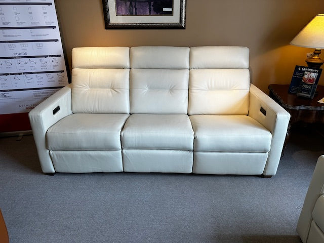 Palliser Reece Power Reclining Leather Sofa - Genuine Top Grain Leather Living Room Sectional with USB Charging Ports - Perfect for Home Theater, Family Gatherings & Relaxation