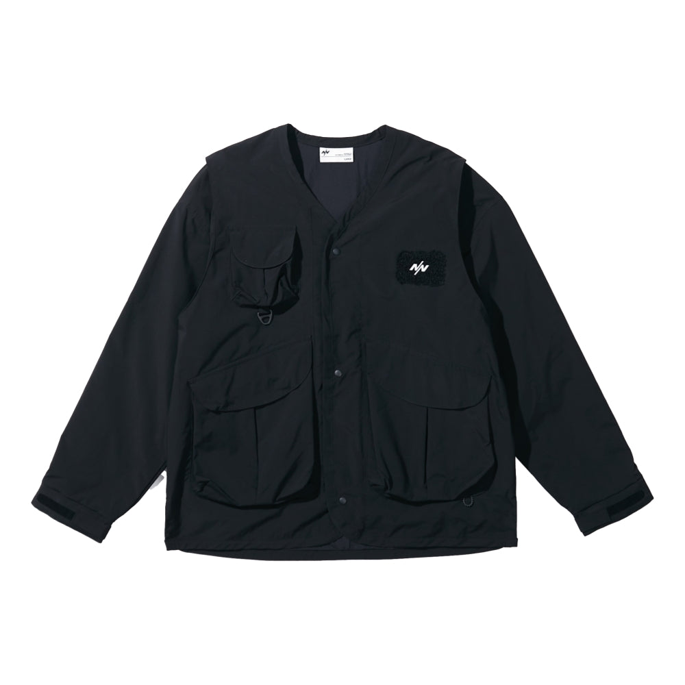 Nine Point Nine Cairn Utility Jacket for Men - Waterproof Outdoor Work Jacket with Multiple Pockets - Perfect for Hiking, Camping & Everyday Wear - Black