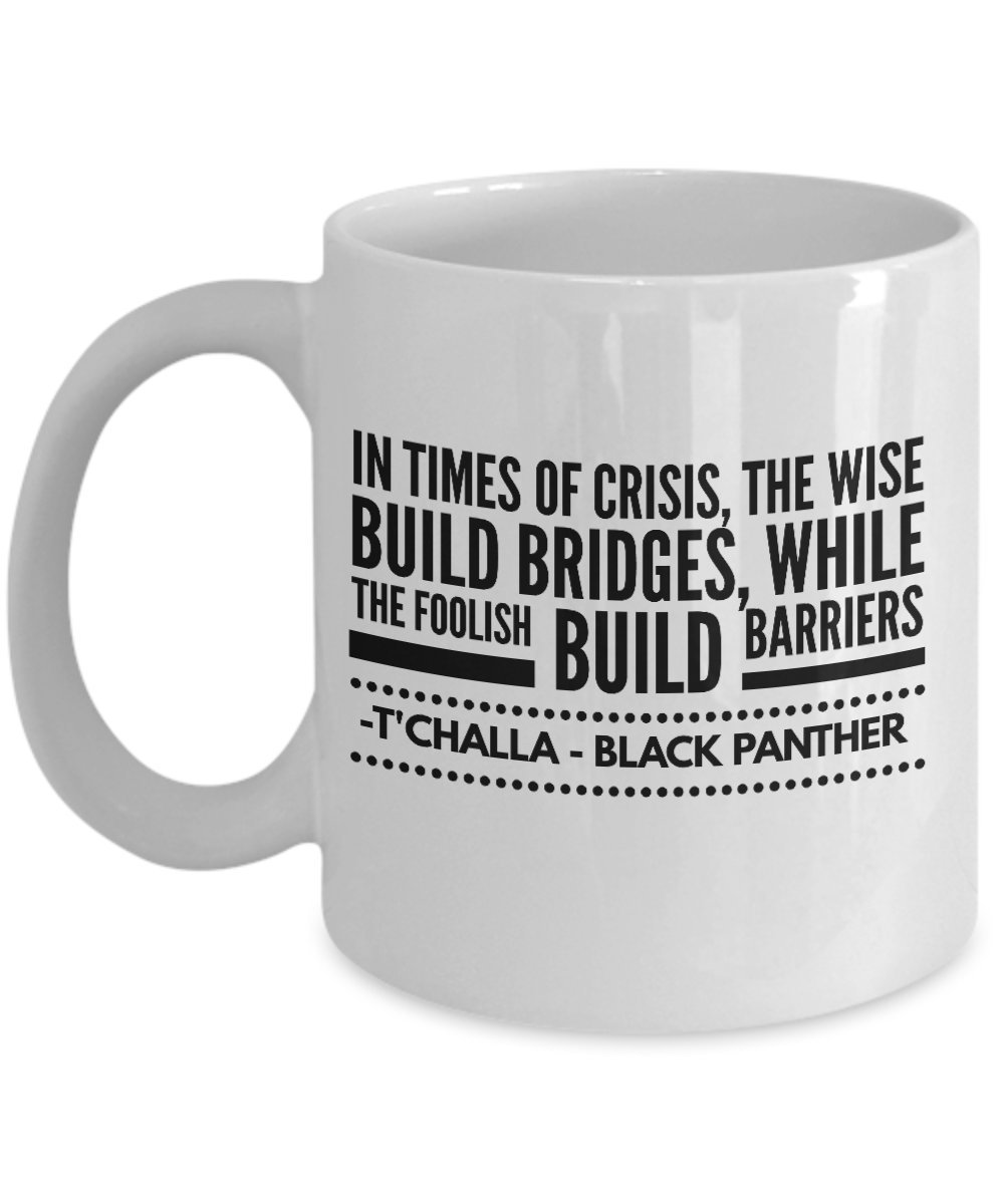 Black Panther Coffee Mug - Wakanda Forever Inspirational Quote Mug for Marvel Fans | Perfect for Superhero Gifts, Office Use, and Coffee Lovers