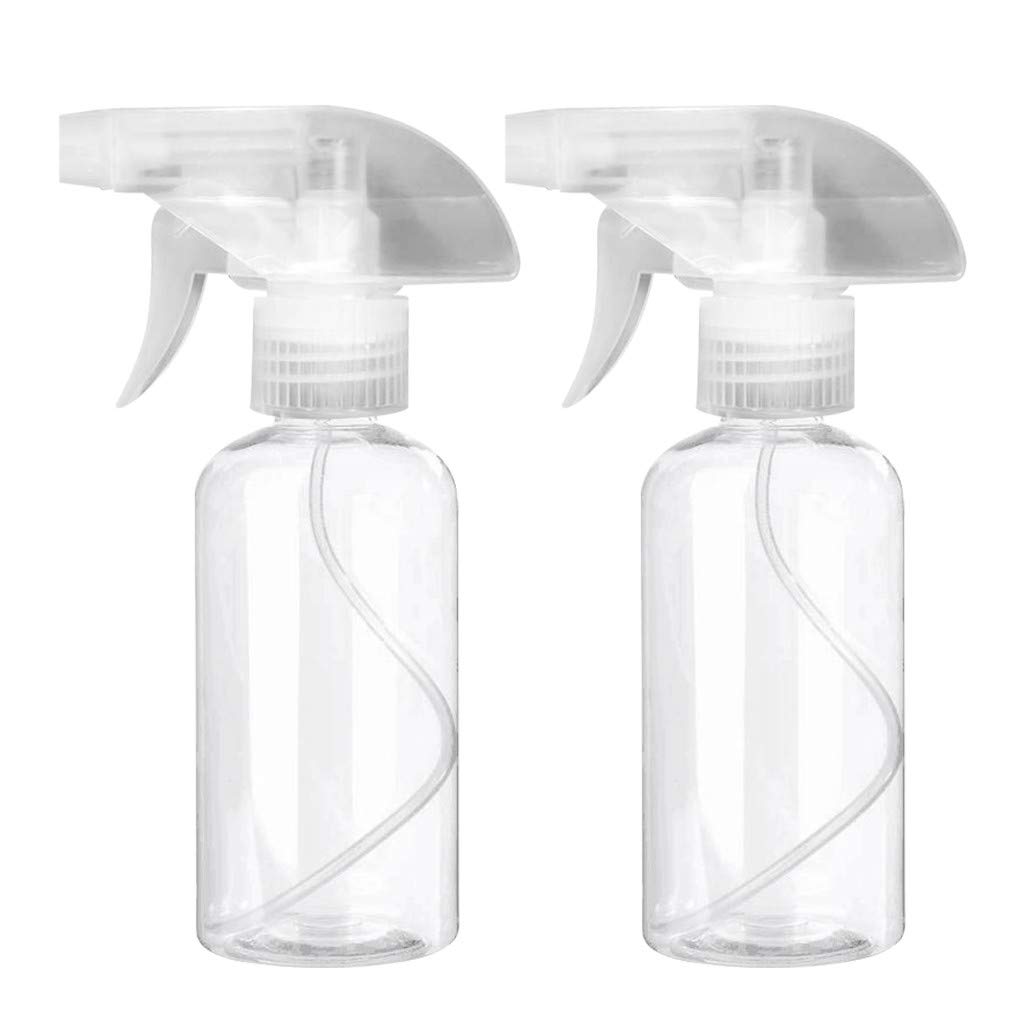 Shiusina Refillable Travel Spray Bottles - 8oz Large Plastic Fine Mist Sprayer for Toiletries, Cleaning Solutions & Hair Care | Portable Leak-Proof Container for Home, Gym, Office & Travel Accessories