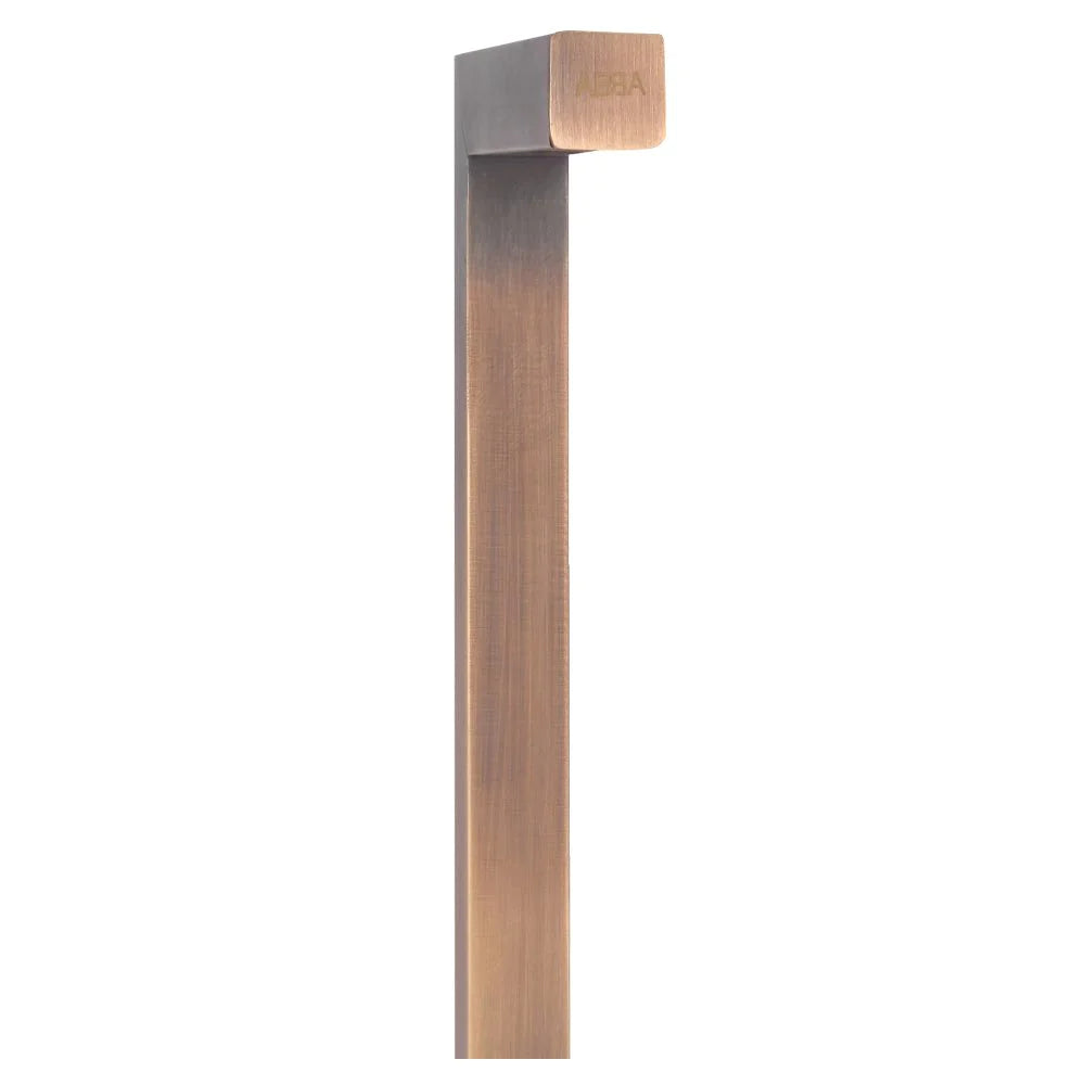 PLB10 LED Brass L-Shaped Low Voltage Landscape Lighting Pathway Light - Outdoor Garden, Walkway, and Driveway Illumination