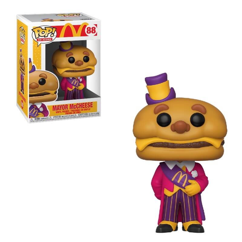 McDonald's Mayor McCheese Pop! Vinyl Figure - Ad Icons Collectible [88] - Perfect for Fast Food Memorabilia Displays & Pop Culture Collections