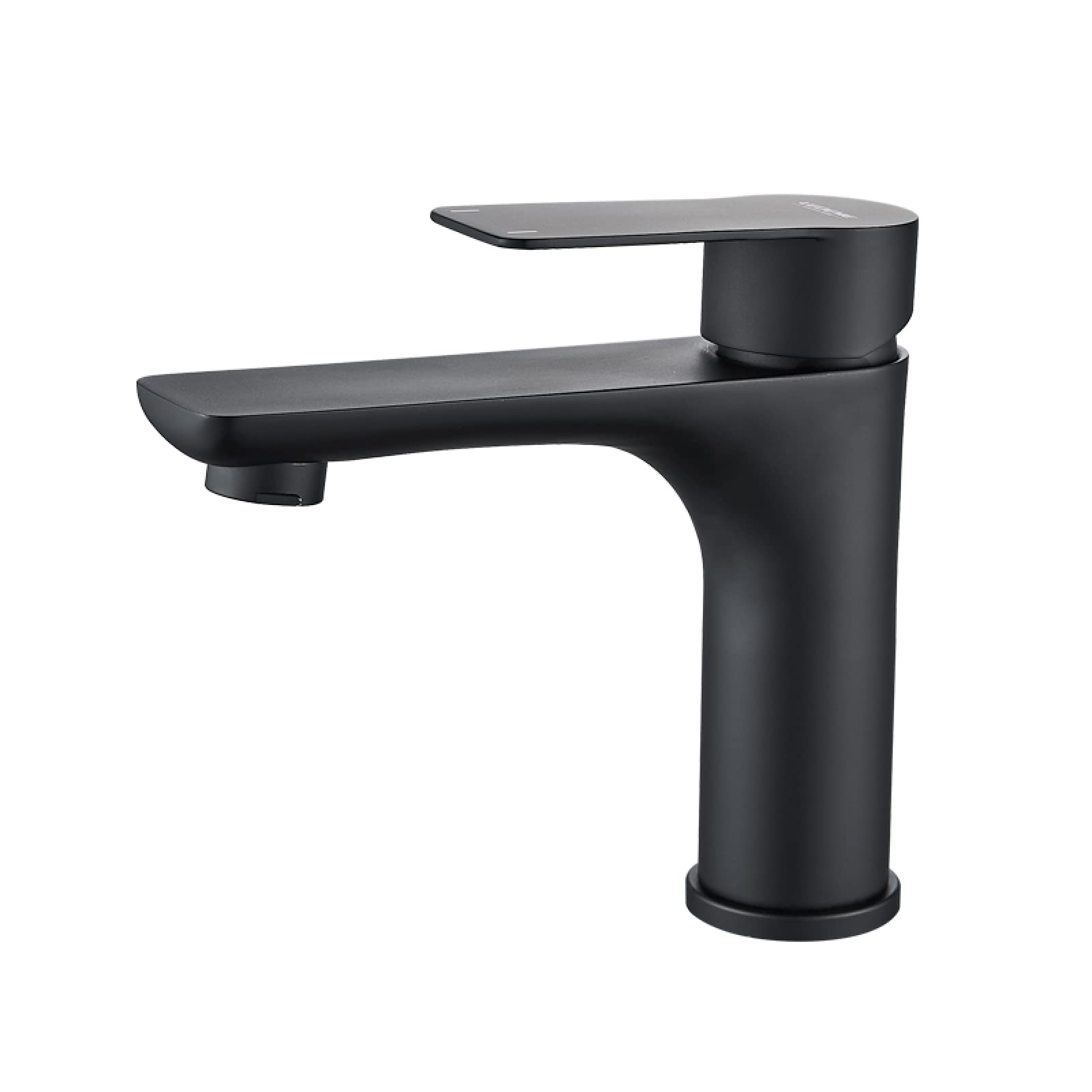 Stainless Steel Single Handle Countertop Mount Bathroom Sink Faucet - Black Basin Mixer Tap for Modern Vanity (Model L71018B) | Perfect for Home, Hotel & Restaurant Bathrooms