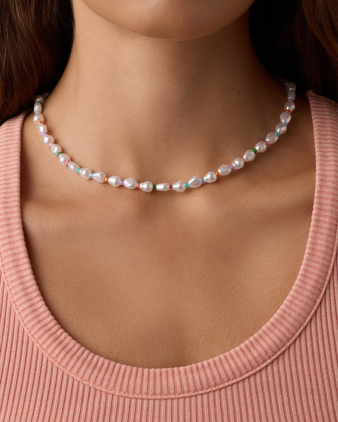 Pearl Rainbow Cove Necklace - Elegant Rainbow Pearl Jewelry for Women | Perfect for Weddings, Parties & Everyday Wear