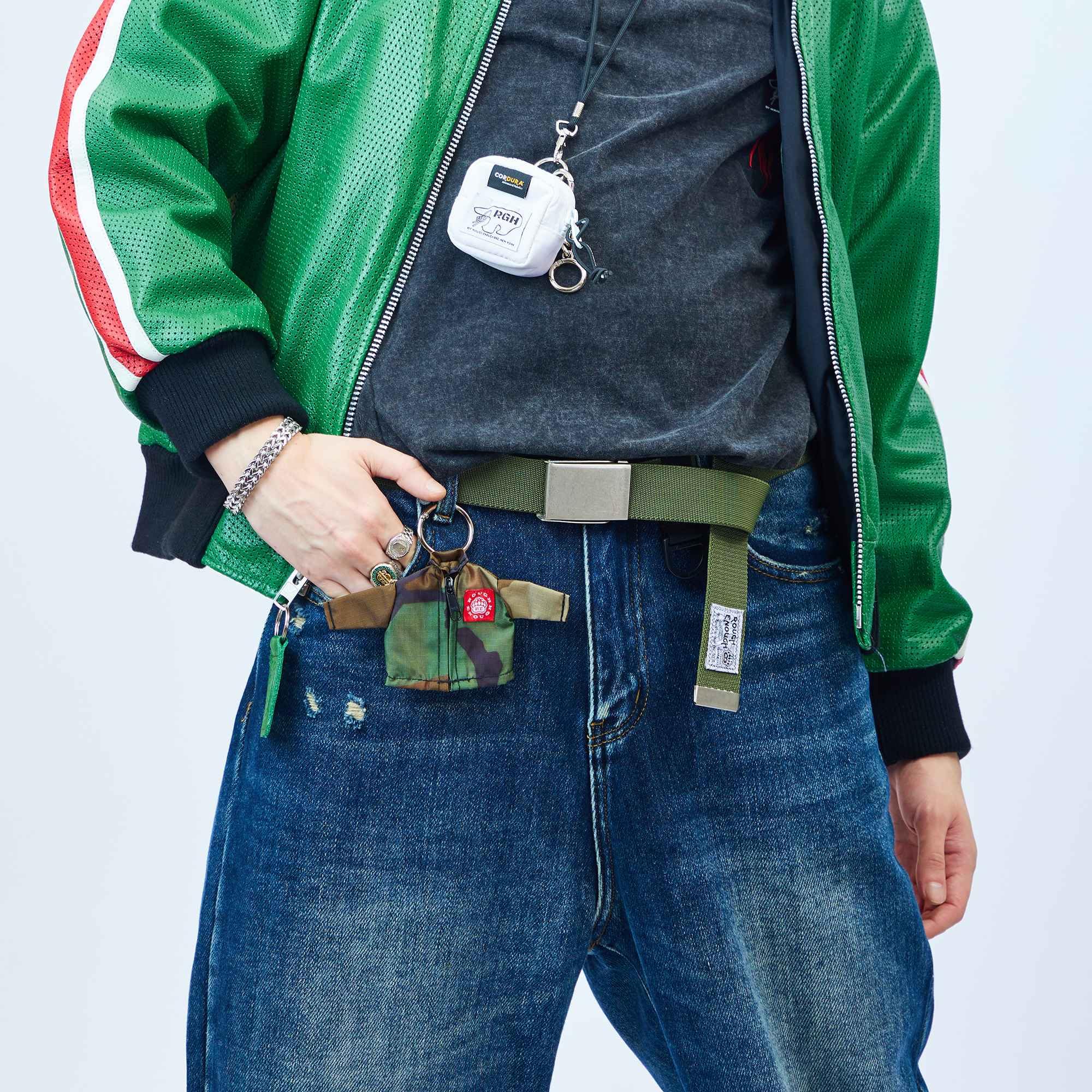 Tactical Nylon Belt for Men - Durable EDC Belt with Keychain - Casual & Preppy Style for Everyday Wear - Perfect for Outdoor, Work, and Daily Use