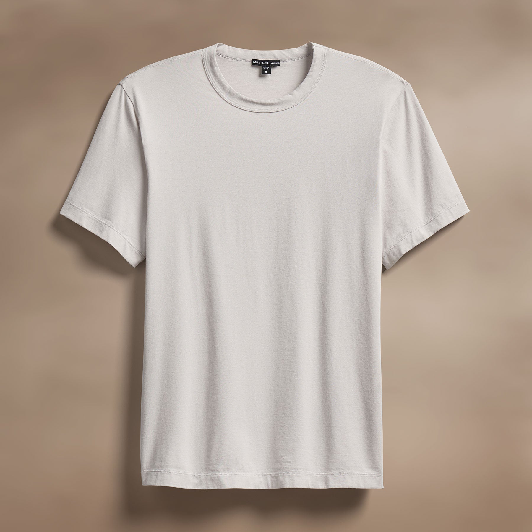 Premium Heavyweight Luxe Jersey Crew Neck T-Shirt in Light Mist - Soft & Comfortable for Casual Wear, Layering & Everyday Outfits