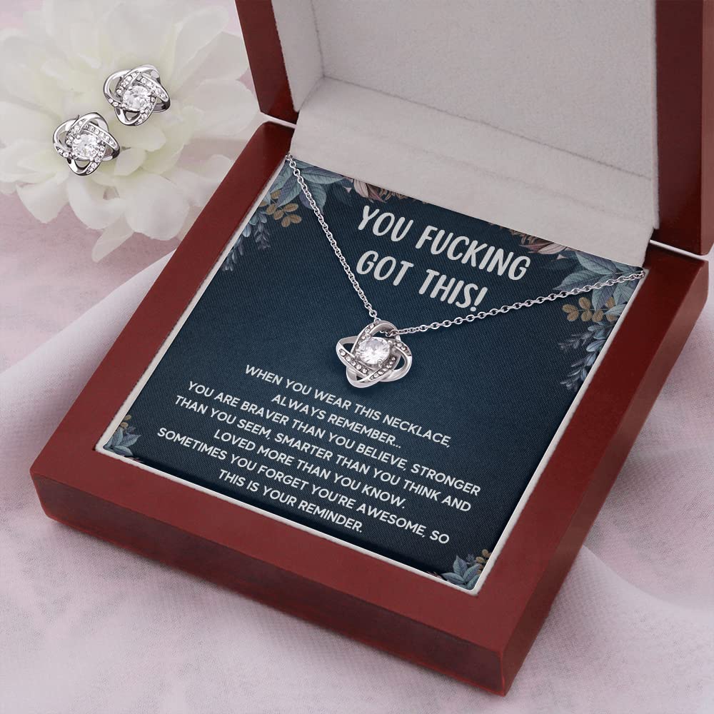 Get Well Soon Gifts for Women - Inspirational Stainless Steel Necklace with Message Card & Gift Box | Encouragement, Sympathy & Recovery Jewelry for New Beginnings | Perfect for Hospital Visits, Cheer Up Presents & Motivational Gifts