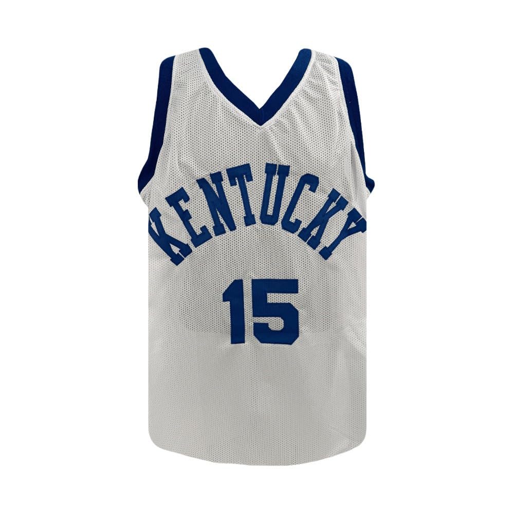 Reed Sheppard Autographed Kentucky Wildcats Custom White Basketball Jersey - PSA/DNA Certified - Perfect for Collectors, Fans & Sports Memorabilia Displays