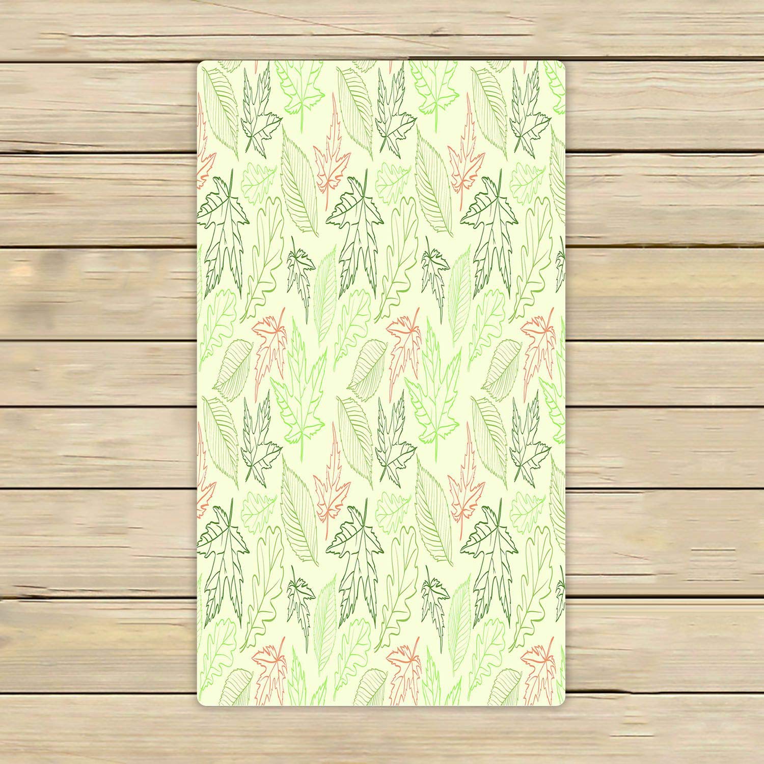 ABPHQTO Autumn Leafs On Light Background Towels - 16x28 Inch Soft Absorbent Beach, Bath, Pool, Spa & Travel Towel for Gym, Yoga, Camping & Outdoor Activities