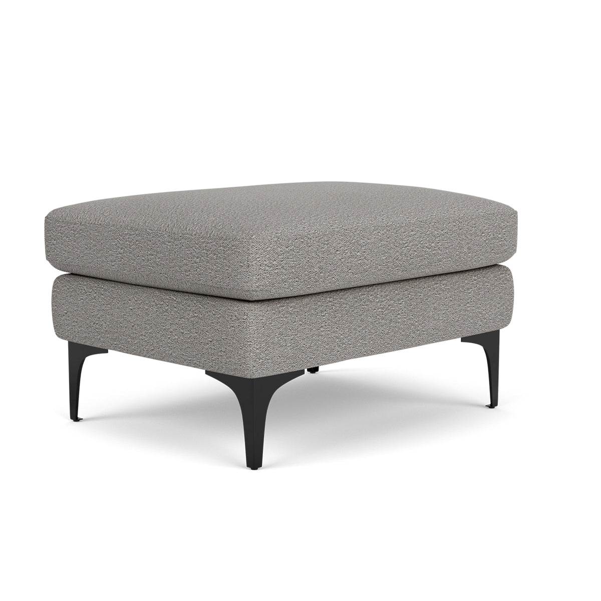 Astha Boucle Ottoman Stool - Round Tufted Pouf with Removable Cover, Modern Footrest for Living Room, Bedroom & Nursery - Soft and Stylish Home Decor Accent