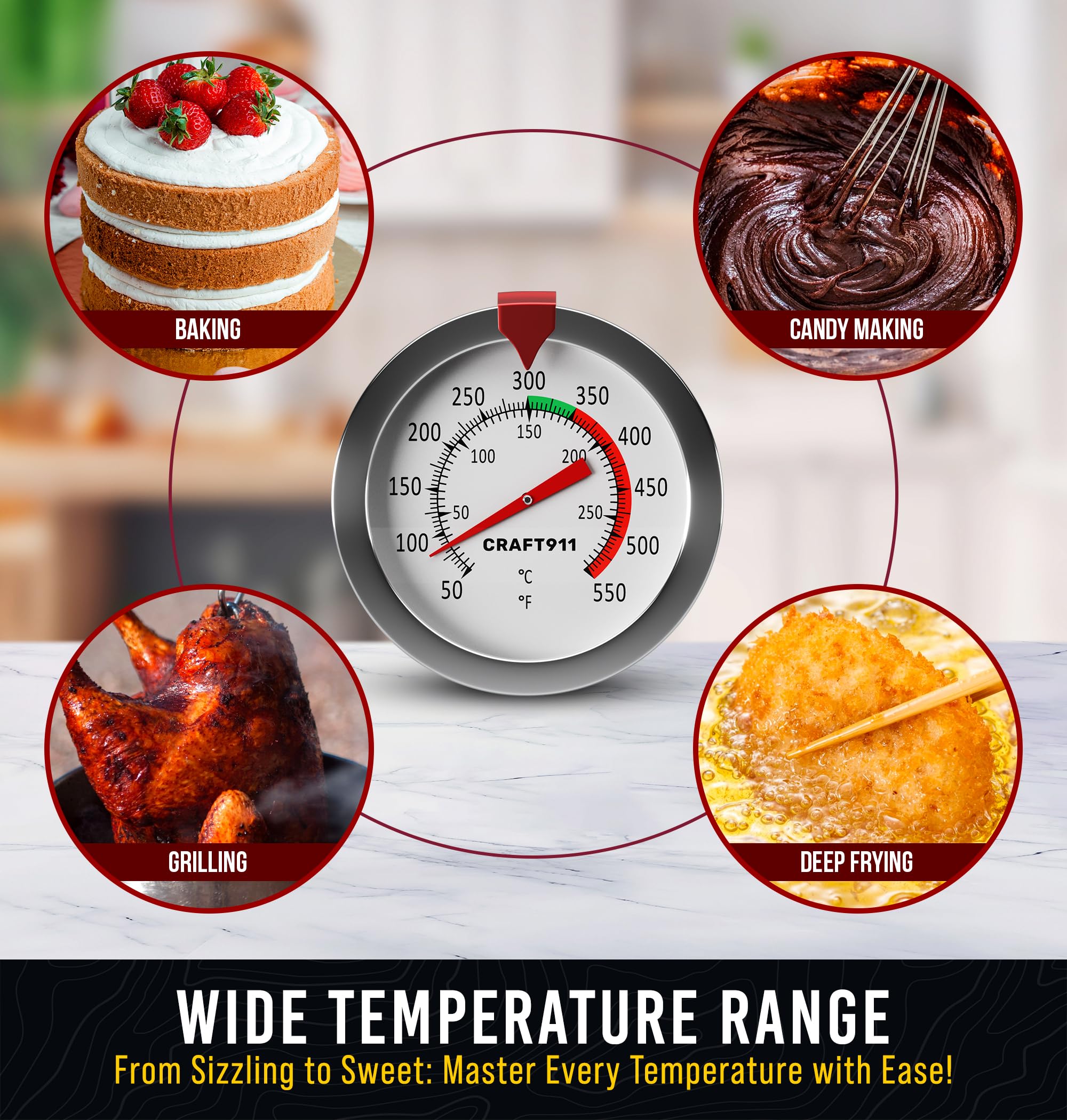 Candy Thermometer with Pot Clip - 8