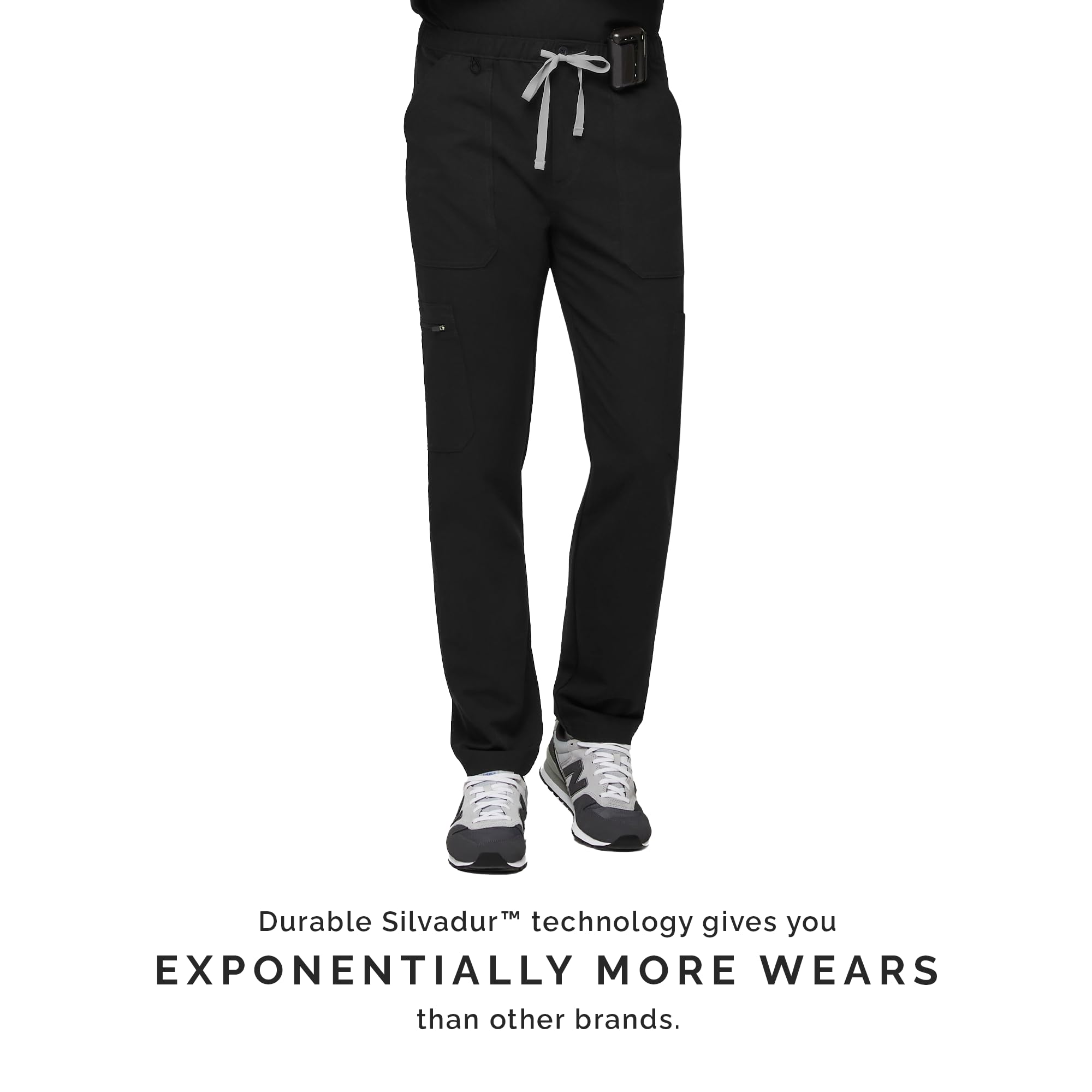 FIGS Cairo Cargo Scrub Pants for Men - Classic Straight Leg Medical Scrubs with 9 Pockets | 4-Way Stretch Fabric | Anti-Wrinkle & Comfortable | Perfect for Doctors, Nurses & Healthcare Professionals