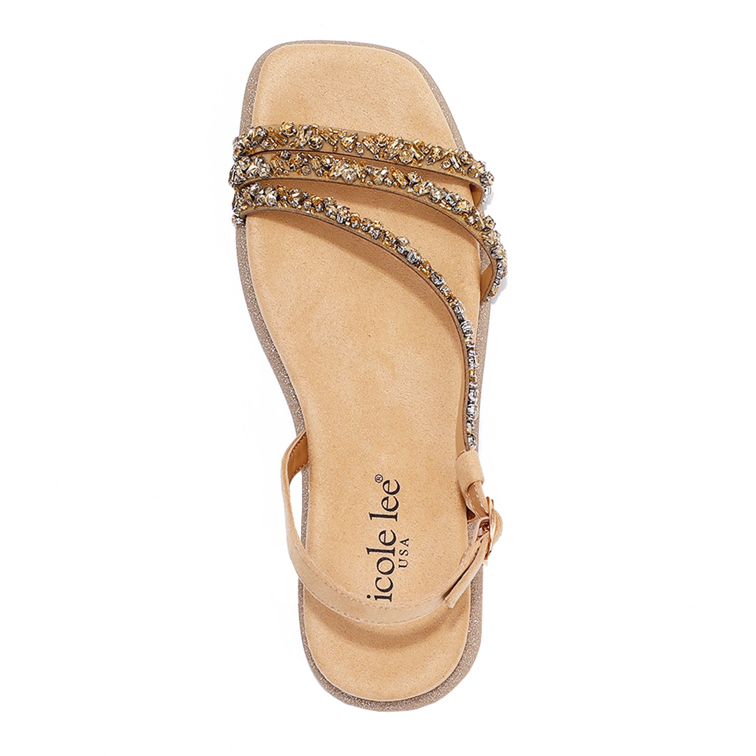 DANI Rhinestone Sandals for Women - Sparkly Gladiator Sandals with Crystals - Perfect for Weddings, Parties & Summer Outfits