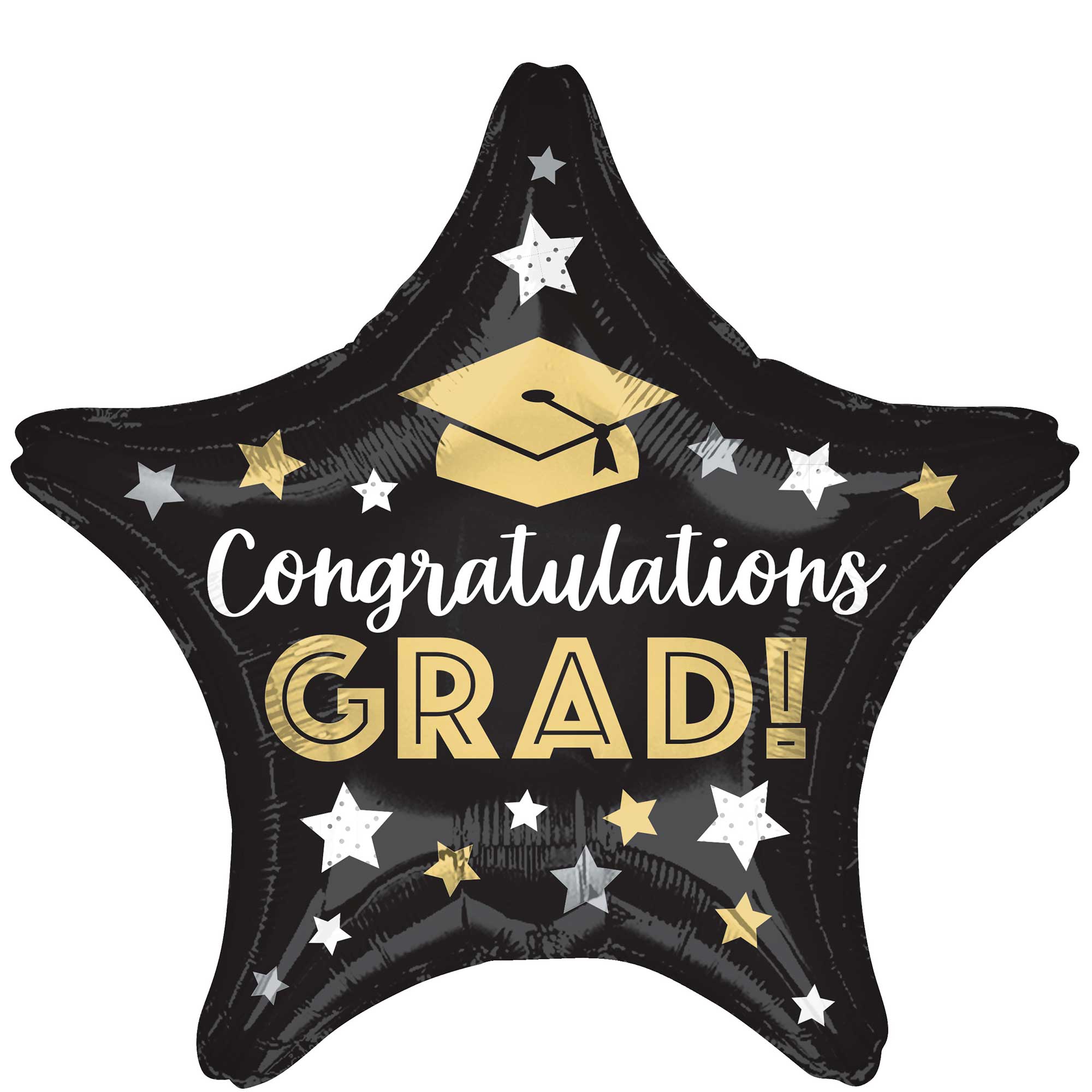 45cm Standard XL Star Congratulations Graduation Balloons - Perfect for Graduation Parties, School Celebrations & Decorations
