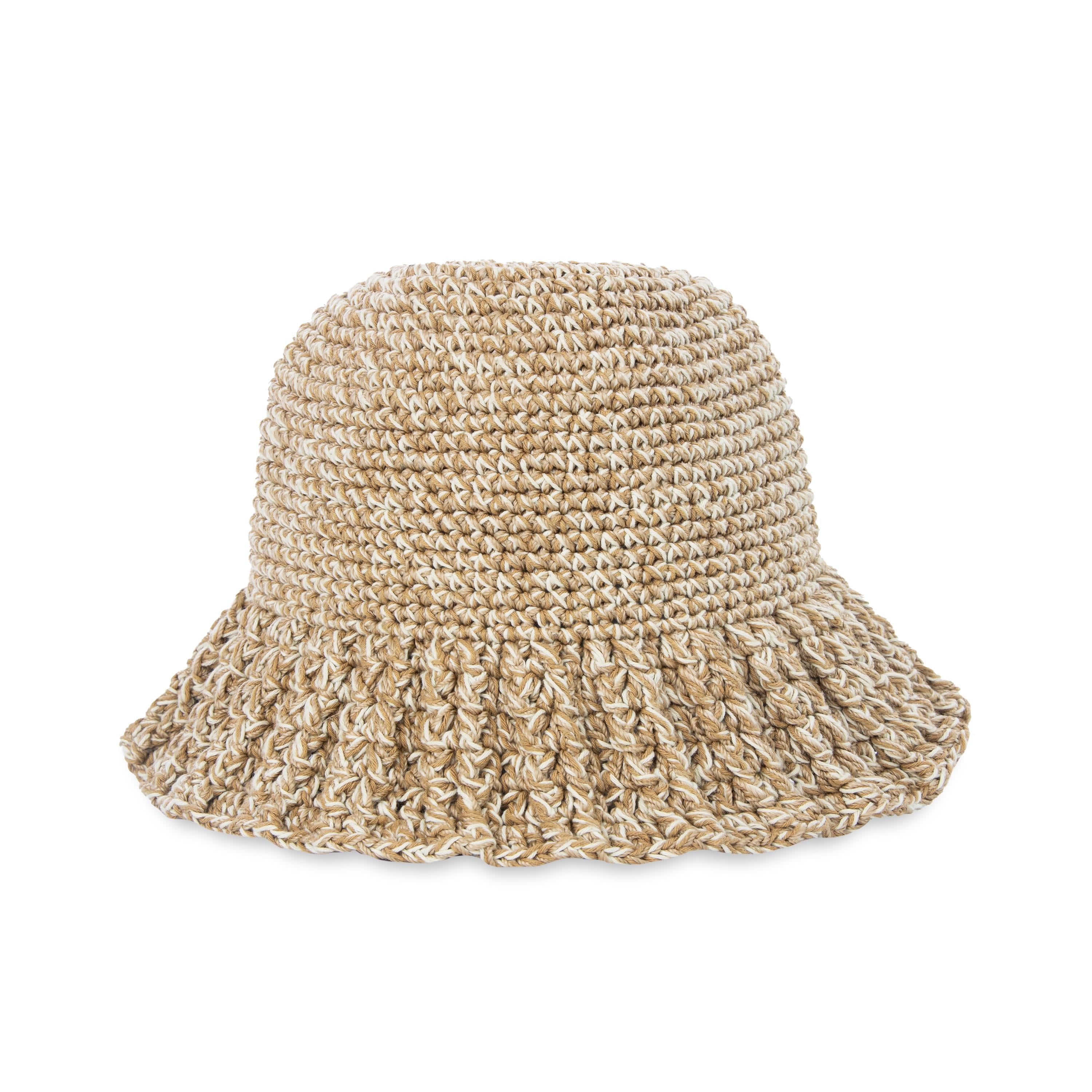 Lanie Bucket Hat - Hand Crochet Bamboo Summer Hat for Women - Perfect for Beach, Travel & Outdoor Activities