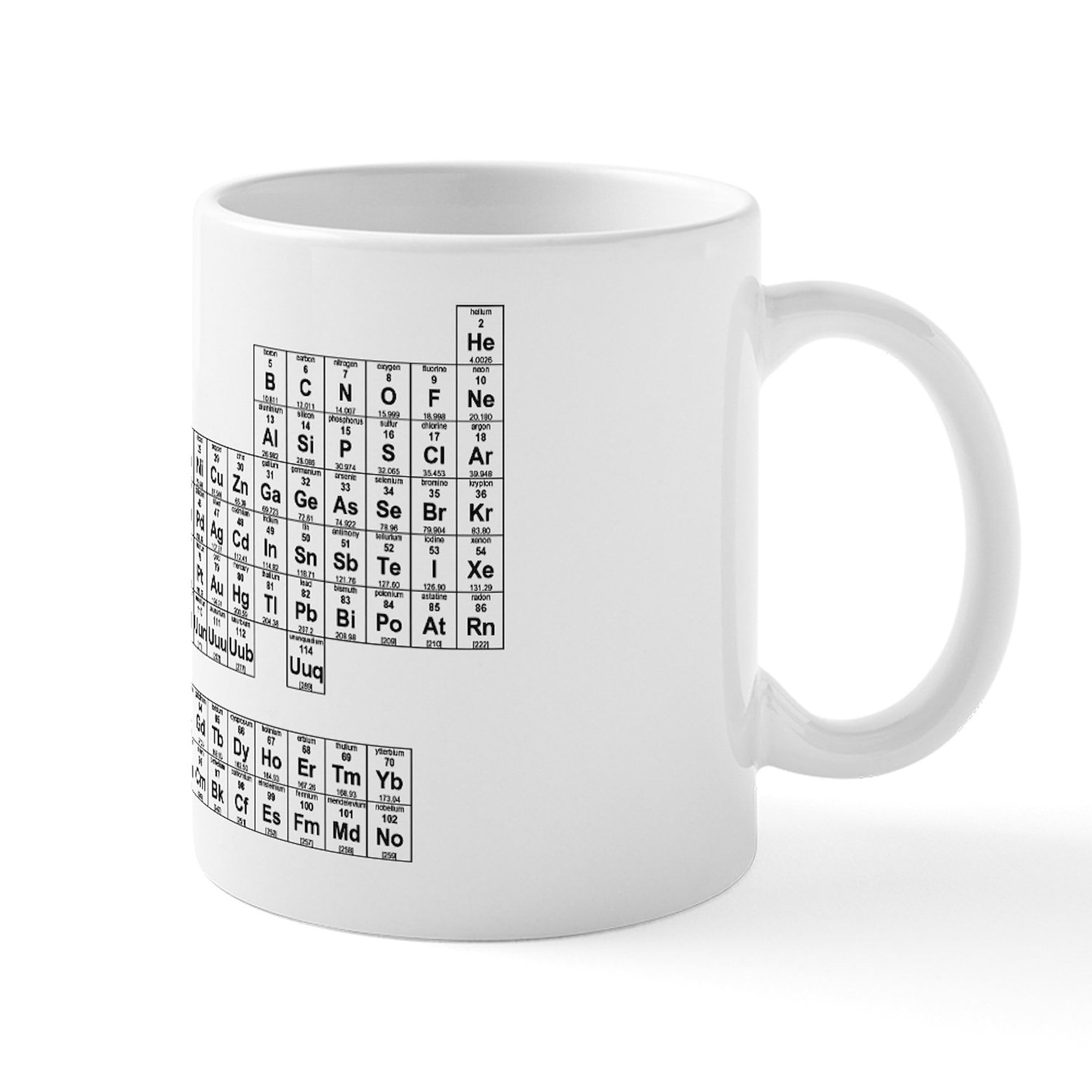 Periodic Table Coffee Mug 11oz - Science Lover Gift for Office & Home