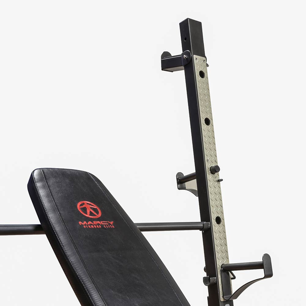 Marcy MD 857 Olympic Weight Bench for Home Gym - Heavy Duty Adjustable Workout Bench for Strength Training & Bodybuilding | Perfect for Garage, Basement & Home Fitness Studio