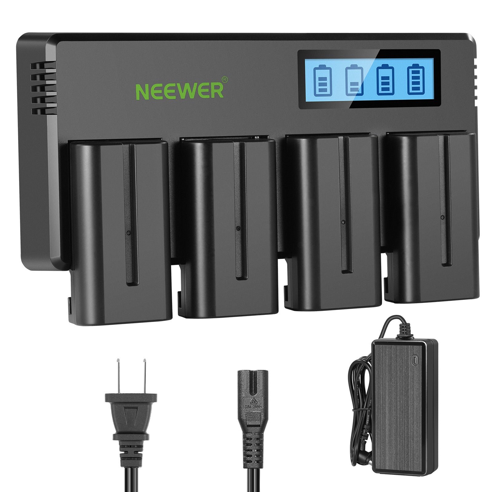 NEEWER 4 Pack NP-F550 2600mAh Replacement Batteries for Sony Cameras - Compatible with Sony Alpha, Cyber-shot & Handycam (Perfect for Travel, Vlogging & Professional Photography)