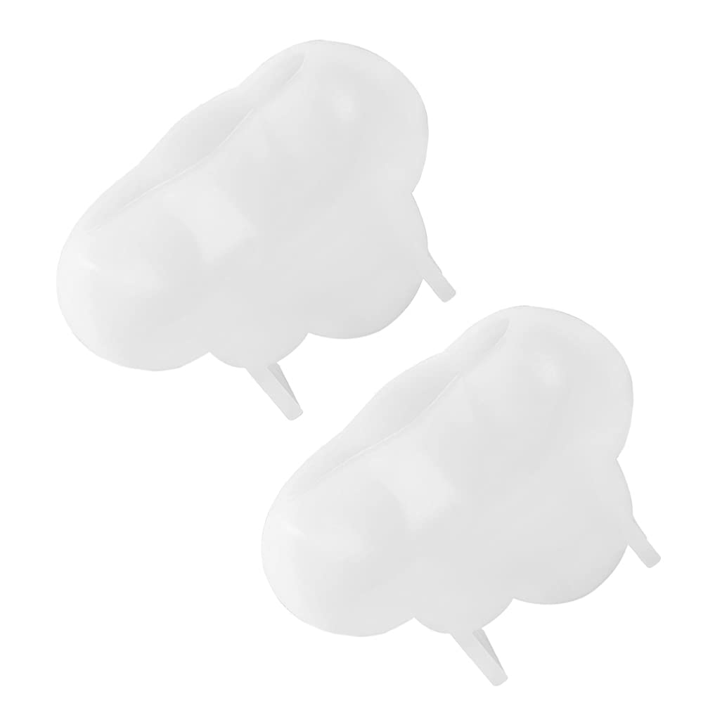 EXCEART 2-Piece Silicone Mold Set for Resin, Fondant, Cake Decorating - 3D Cloud Baking Molds, Aromatherapy & Ice Cube Trays - Perfect for DIY Crafts, Dessert Making, and Home Fragrance Projects