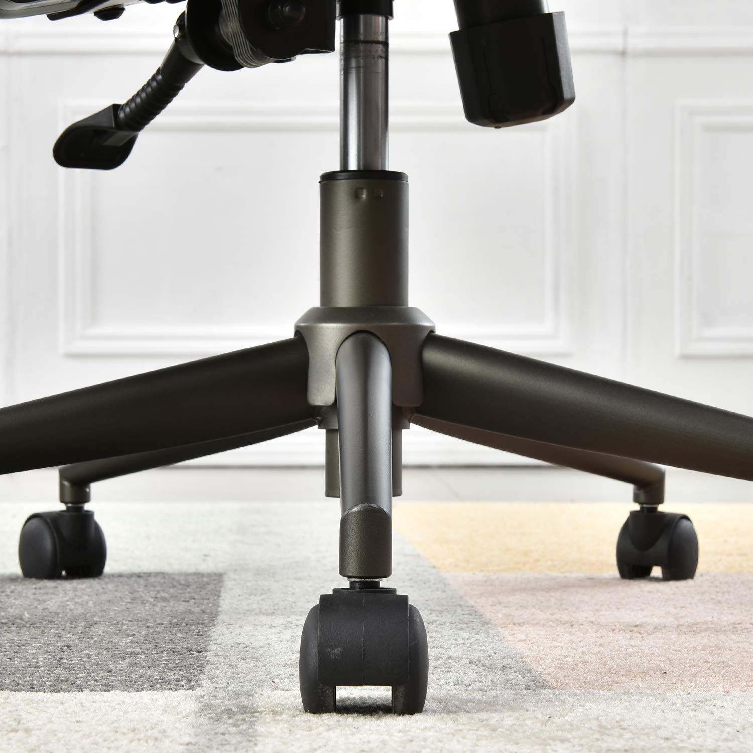 Ergonomic Office Chair - High Back Executive Desk Chair with Lumbar Support, Modern Suede Leather Computer Chair for Home & Office Workspace - Comfortable Seating for Long Hours (Grey) - Perfect for Remote Work, Gaming & Study Sessions