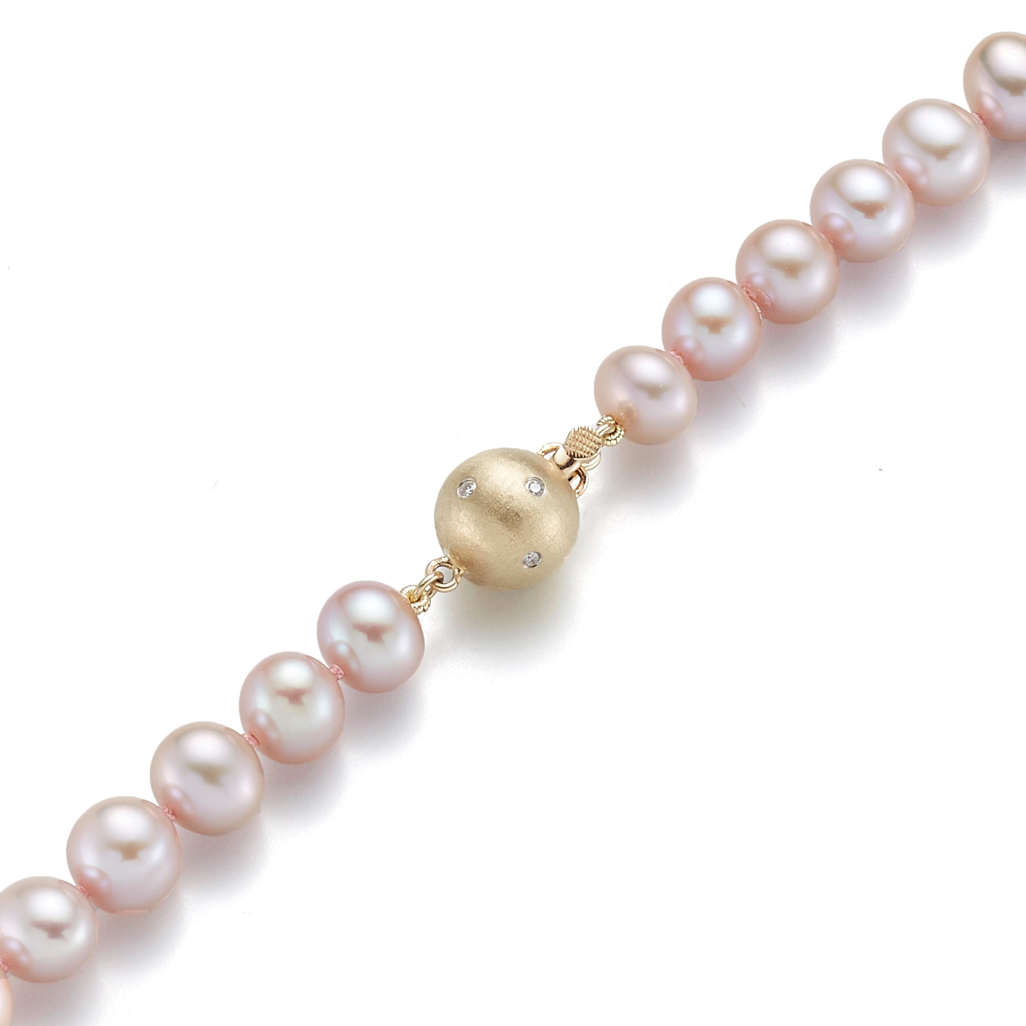 7mm Pink Pearl Necklace for Women - Elegant Cultured Freshwater Pearl Jewelry Gift for Wedding, Anniversary & Special Occasions