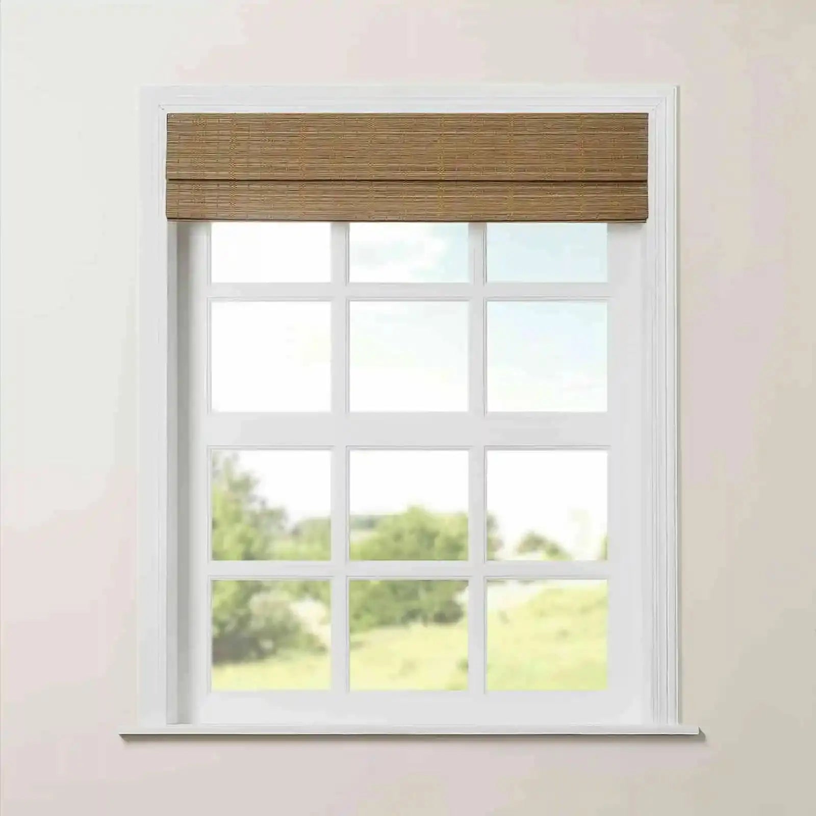 Rae Natural Pure Bamboo Woven Shades Series Z - Eco-Friendly Window Blinds for Home & Office Privacy and Sun Protection