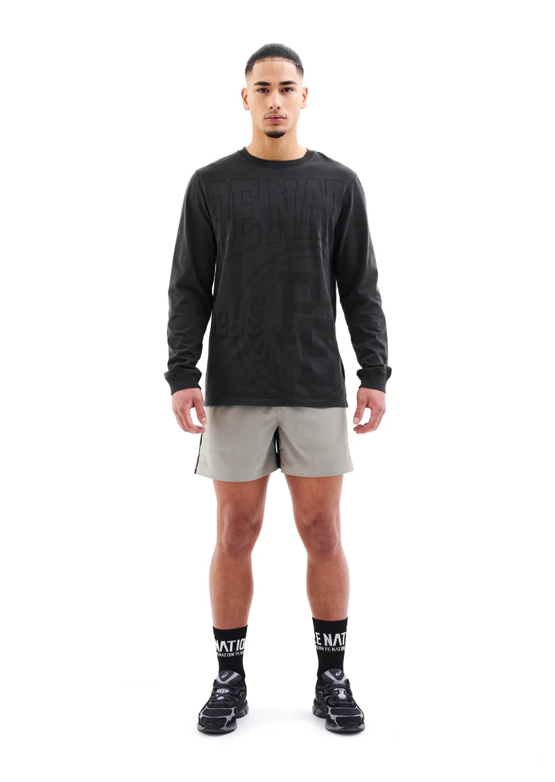 ACE HIGH Long Sleeve T-Shirt in Black | Premium Cotton Men's Casual Tee for Everyday Wear & Street Style