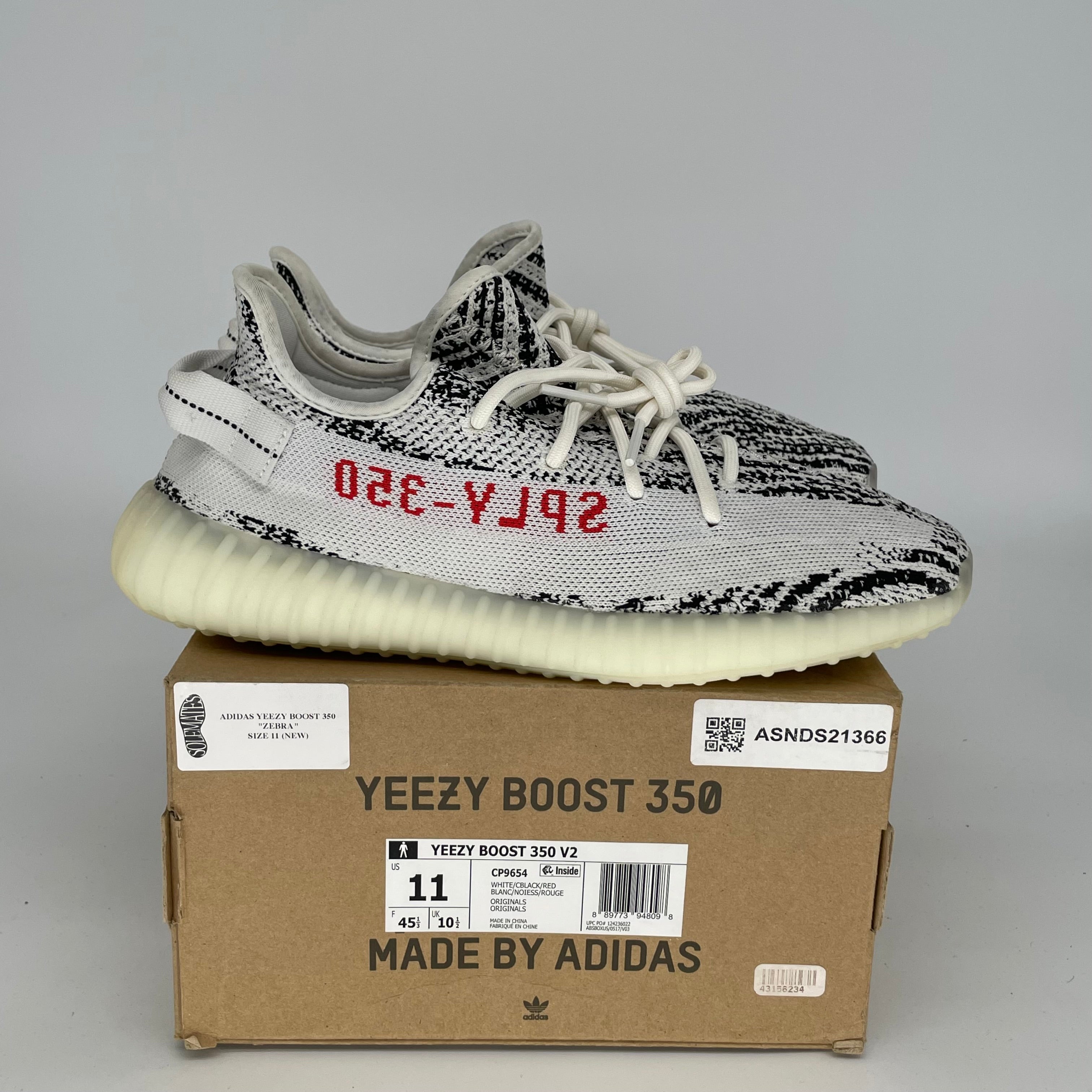 Adidas Yeezy Boost 350 V2 Zebra - Men's Running Shoes Size 11 (CP9654) | Comfortable Sneakers for Casual Wear, Gym & Street Fashion