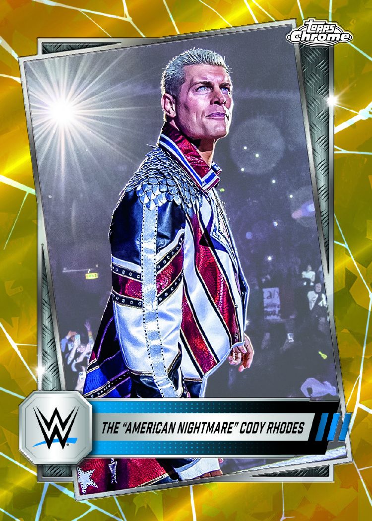 2025 Topps Chrome Sapphire WWE Hobby Box - Premium Wrestling Trading Cards for Collectors & Fans - Perfect for Display, Trading, and Investment