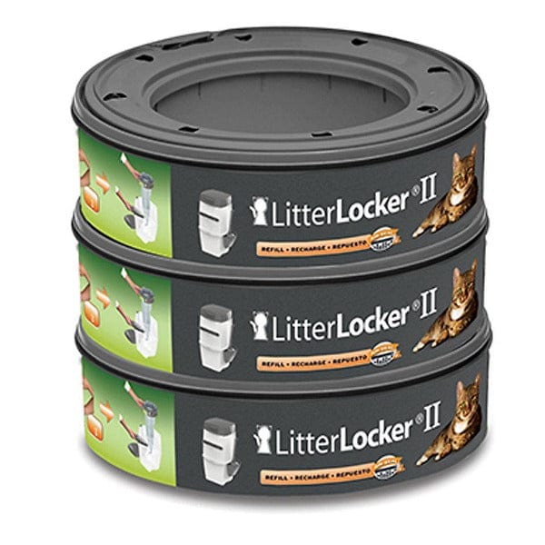 LitterLocker II Cat Litter Disposal System Refill Bags - 4 Pack | Odor Control Waste Bags for Cat Litter Box | Convenient & Hygienic Pet Waste Solution for Home Use