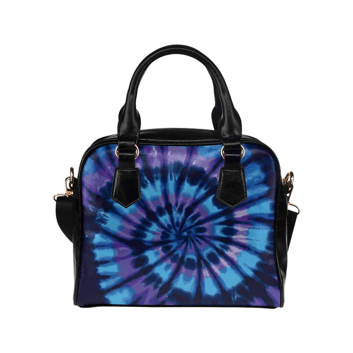Tie Dye Blue Spiral PU Leather Crossbody Bag for Women - Stylish Shoulder Purse Handbag for Girls, Perfect for Casual Outings, Shopping & Travel Accessories
