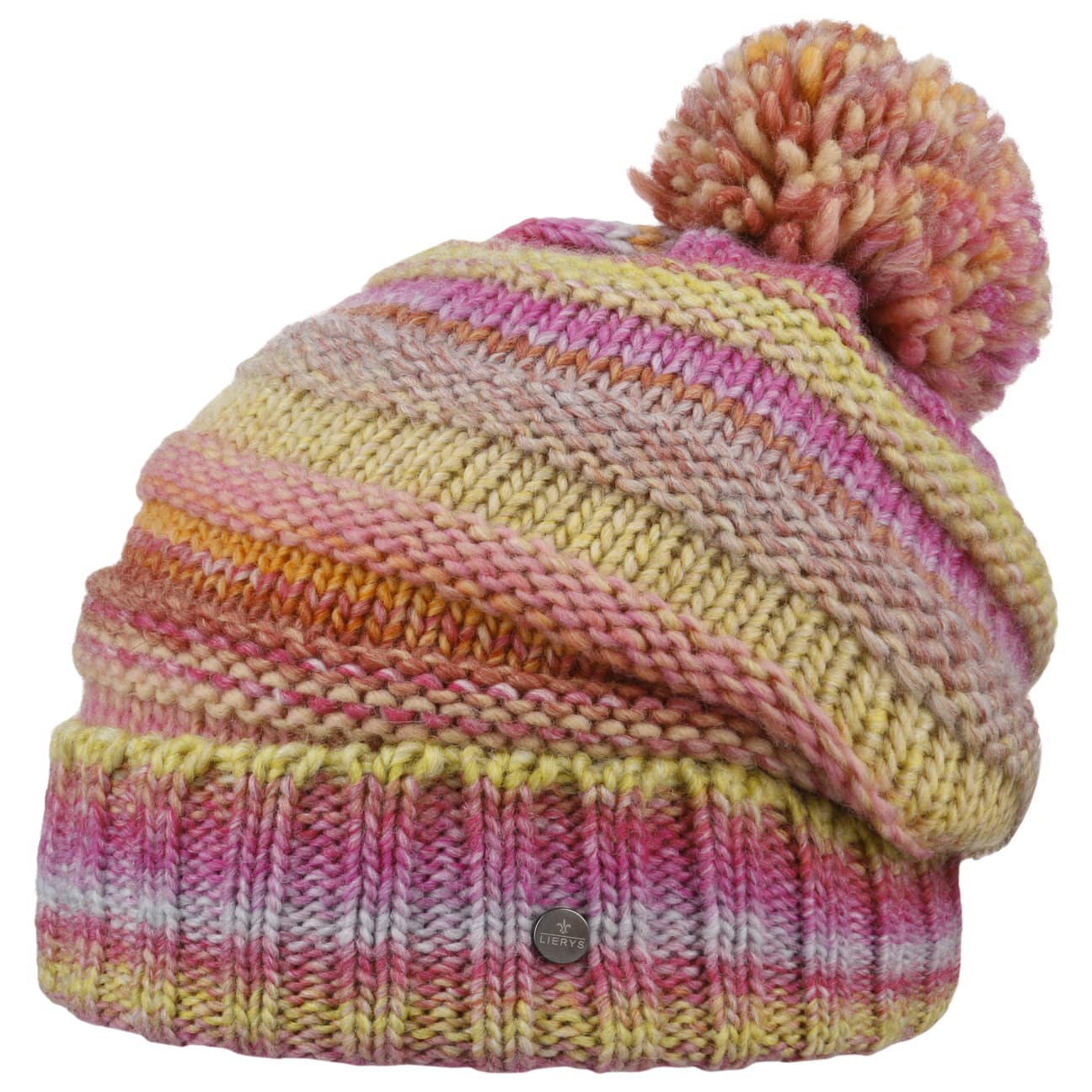 Lierys Faux Fur Pompom Beanie - Soft Winter Knit Hat for Women & Men - Cozy Cold Weather Accessory for Skiing, Snowboarding & Outdoor Activities