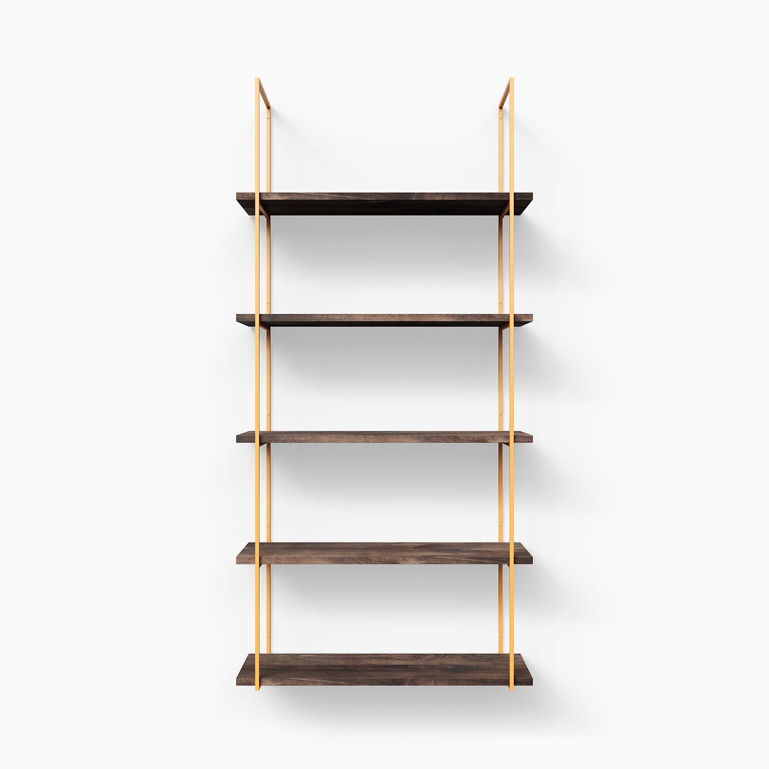 Lloyd 5-Tier Espresso Shelf - Sturdy Wooden Storage Rack for Kitchen, Bathroom, or Office Organization - Perfect for Spices, Books, and Decor