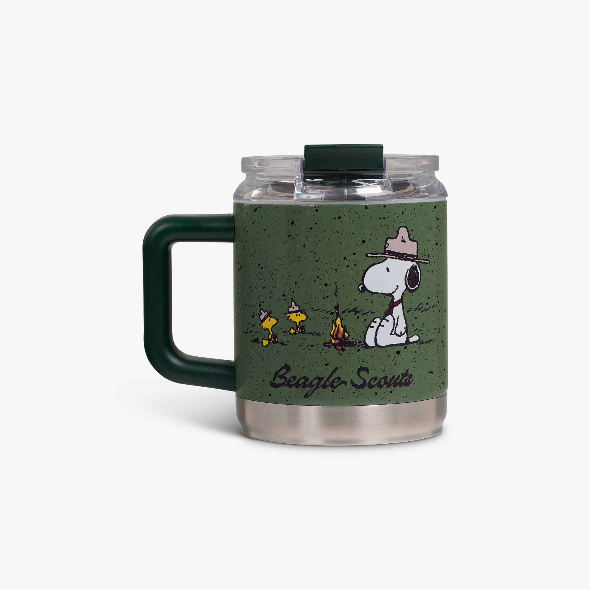Peanuts Beagle Scouts 15 Oz Ceramic Coffee Mug - Snoopy Themed Collectible Cup for Hot & Cold Drinks - Perfect for Office, Home, or Gifts